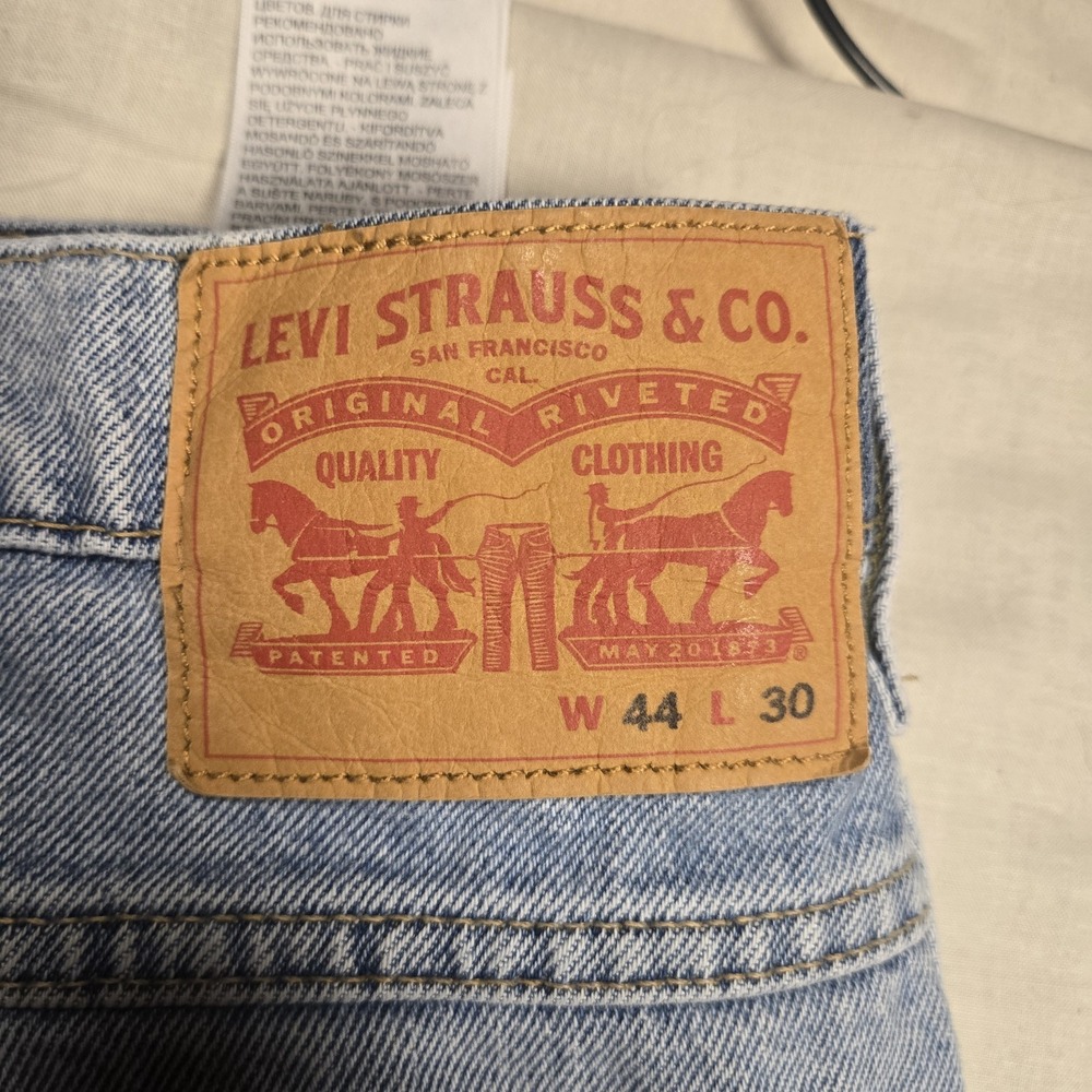 Levis Western Fit Jeans Mens 44x30 Blue Wash Straight Cowboy Stretch 37681-0029 - Picture 14 of 16